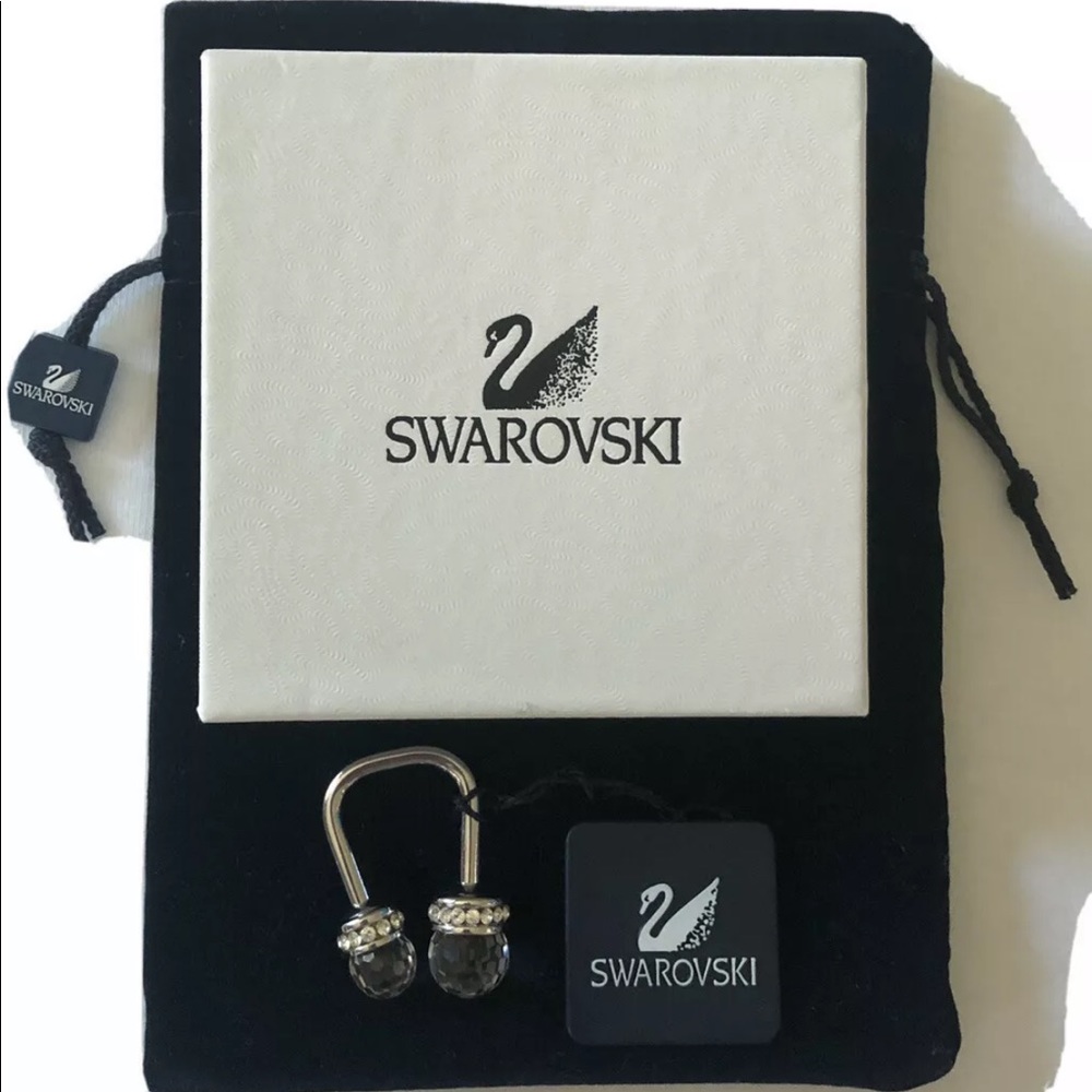 NEW Swarovski Crystal Horseshoe Keyring Key Fob